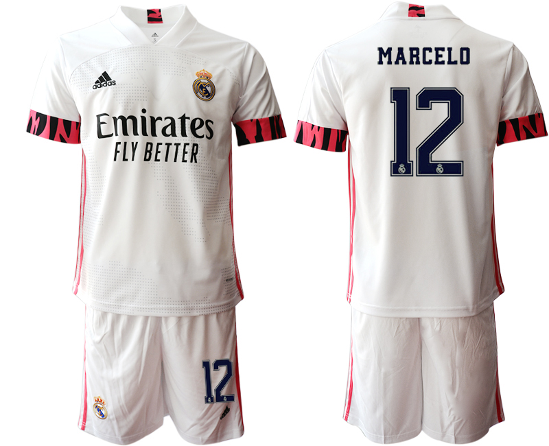 Men 2020-2021 club Real Madrid home #12 white Soccer Jerseys1->real madrid jersey->Soccer Club Jersey